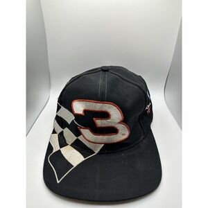 Dale Earnhardt Sr Hat #3 NASCAR Chase Snapback All Over Embroidered Flag Vintage